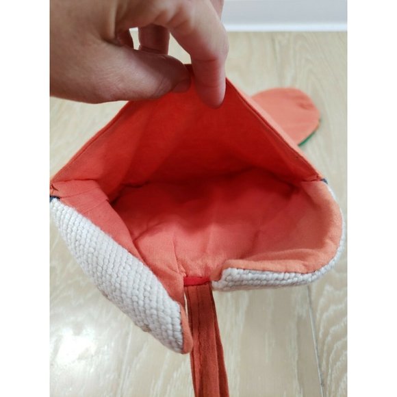 Vintage Blank Needlepoint Christmas Stocking Texturized Angel Playing Harp 21" - Picture 7 of 8